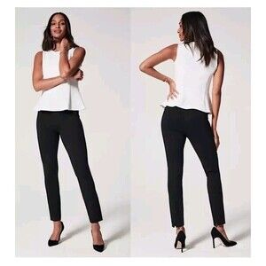 SPANX The Perfect Pant Ankle Back Seam Skinny Ponte Classic Black 20251R Size M